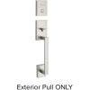 imageKwikset San Clemente Front Door Lock Handle and Deadbolt Set Entry Handleset Exterior Only Satin Nickel Pick Resistant SmartKey Rekey Deadbolt Security Interior Sold Separately