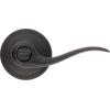 imageKwikset Tustin Entry Door Handle with Lock and Key Secure Keyed Reversible Lever Exterior For Front Entrance and Bedrooms Venetian Bronze Pick Resistant Smartkey Rekey Security and Microban