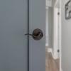 imageKwikset Tustin Interior Privacy Door Handle with Lock Door Lever For Bathroom and Bedroom Venetian Bronze Reversible Keyless Turn Lock with Microban ProtectionVenetian Bronze
