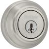 image980 Deadbolt Keyed One Side featuring SmartKey Security in Satin Nickel