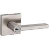 imageKwikset 156HFL SQT 15 SMT CP Halifax Satin Nickel Entry Lever Featuring SmartKeySatin Nickel