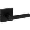 imageKwikset 730MILSQT514 Milan Lever with Square Rose Privacy Door Lock with 6AL Latch and RCS Strike Iron Black Finish