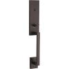 imageKwikset 818VNHLIP11PS Single Cylinder Vancouver Exterior Handleset with SmartKey with RCAL Latch and RCS Strike Venetian Bronze Finish