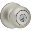 imageKwikset 94002862 Cove Keyed Entry Knob Featuring Smartkey Security In Satin NickelSatin Nickel