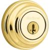 imageKwikset 985 Double Cylinder Deadbolt featuring SmartKey in Polished Brass