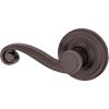 imageKwikset Lido Dummy Door Handle Single Sided Lever for Closets French Double Doors and Pantry Venetian Bronze NonTurning Left Handed Interior PushPull Lever with Microban ProtectionPack of 1