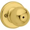 imageKwikset Polo Interior Privacy Door Knob with Lock Door Handle For Bathroom and Bedroom Polished Brass Keyless Turn Lock Doorknob1 Count Pack of 1
