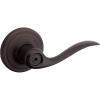 imageKwikset Tustin Interior Privacy Door Handle with Lock Door Lever For Bathroom and Bedroom Venetian Bronze Reversible Keyless Turn Lock with Microban ProtectionVenetian Bronze