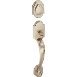 imageKwikset 802AUHLIP15 Austin Dummy Exterior Handleset Satin Nickel Finish