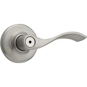 imageKwikset Balboa BedBath Lever in Satin Nickel