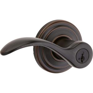 imagePembroke Keyed Entry Lever featuring SmartKey Security in Venetian Bronze