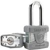 imageKwikset 026SMTSTD SHKL PDL Stanley SmartKey Padlock Standard Shackle 50mm Satin ChromeStandard Retail Packaging