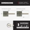 imageKwikset Halifax Vacant Occupied Bathroom Door Handle Lock Privacy Door Lever with Indicator Matte BlackGunmetal