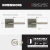 imageKwikset Halifax Vacant Occupied Bathroom Door Handle Lock Privacy Door Lever with Indicator Matte BlackGunmetal