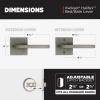 imageKwikset Halifax Vacant Occupied Bathroom Door Handle Lock Privacy Door Lever with Indicator Matte BlackGunmetal