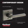 imageKwikset Halifax Vacant Occupied Bathroom Door Handle Lock Privacy Door Lever with Indicator Matte BlackGunmetal
