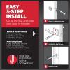 imageKwikset Halifax Vacant Occupied Bathroom Door Handle Lock Privacy Door Lever with Indicator Matte BlackMatte Black