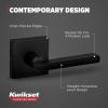 imageKwikset Halifax Vacant Occupied Bathroom Door Handle Lock Privacy Door Lever with Indicator Matte BlackMatte Black