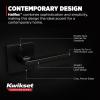 imageKwikset Halifax Vacant Occupied Bathroom Door Handle Lock Privacy Door Lever with Indicator Matte BlackMatte Black