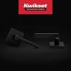 imageKwikset Halifax Vacant Occupied Bathroom Door Handle Lock Privacy Door Lever with Indicator Matte BlackMatte Black