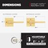 imageKwikset Halifax Vacant Occupied Bathroom Door Handle Lock Privacy Door Lever with Indicator Matte BlackSatin Brass