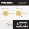 imageKwikset Halifax Vacant Occupied Bathroom Door Handle Lock Privacy Door Lever with Indicator Matte BlackSatin Brass