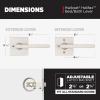 imageKwikset Halifax Vacant Occupied Bathroom Door Handle Lock Privacy Door Lever with Indicator Matte BlackSatin Nickel