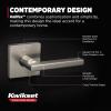 imageKwikset Halifax Vacant Occupied Bathroom Door Handle Lock Privacy Door Lever with Indicator Matte BlackSatin Nickel