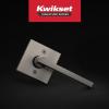 imageKwikset Halifax Vacant Occupied Bathroom Door Handle Lock Privacy Door Lever with Indicator Matte BlackSatin Nickel