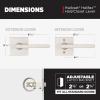 imageKwikset Halifax Vacant Occupied Bathroom Door Handle Lock Privacy Door Lever with Indicator Matte BlackSatin Nickel