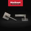 imageKwikset Halifax Vacant Occupied Bathroom Door Handle Lock Privacy Door Lever with Indicator Matte BlackSatin Nickel