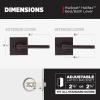 imageKwikset Halifax Vacant Occupied Bathroom Door Handle Lock Privacy Door Lever with Indicator Matte BlackVenetian Bronze
