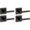 imageKwikset Halifax Vacant Occupied Bathroom Door Handle Lock Privacy Door Lever with Indicator Matte BlackVenetian Bronze