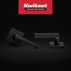 imageKwikset Halifax Vacant Occupied Bathroom Door Handle Lock Privacy Door Lever with Indicator Matte BlackVenetian Bronze