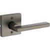imageKwikset Halifax Vacant Occupied Bathroom Door Handle Lock Privacy Door Lever with Indicator Matte BlackGunmetal