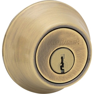 image:imageKwikset 665 Double Cylinder Deadbolt in Antique BrassRustic Bronze