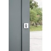 image:imageKwikset 660SQT26S Single Cylinder Square Deadbolt SmartKey with RCAL Latch and RCS Strike Bright Chrome Finish