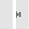 image:imageKwikset Cove Dummy Door Knob Single Sided Handle for Closets French Double Doors and Pantry Polished Chrome NonTurning Interior PushPull Door Knob