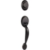 image:imageKwikset Dakota Front Door Lock Handle and Deadbolt Set Entry Handleset Exterior Only Secure Locking Deadbolt Venetian Bronze Interior Sold Separately