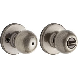 image:imageKwikset 300P 5 RCAL RCS Polo Bed  Bath Privacy Knob Antique Brass