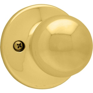 image:imageKwikset Polo Dummy Door Knob  Pull Only Polished Chrome 94880140Polished Brass